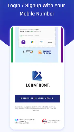 LoanFront - Personal Loan App screenshot