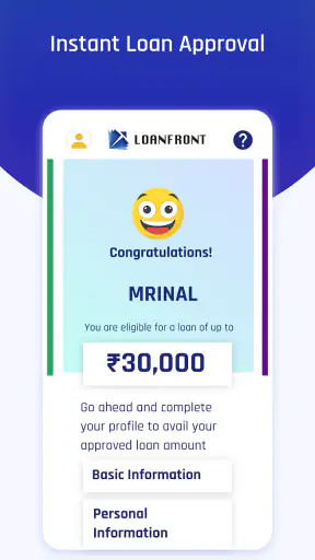 LoanFront - Personal Loan App screenshot