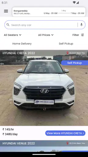 Long Drive Cars - Car Rental screenshot