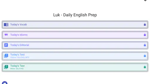 Luk - Daily English Prep screenshot