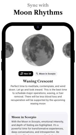 Luna - Moon Phase Calendar screenshot