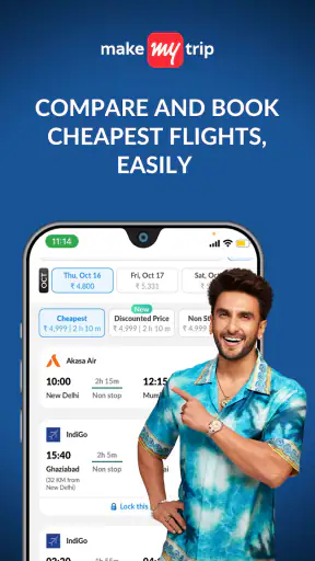 MakeMyTrip: होटल, फ्लाइट, बस screenshot