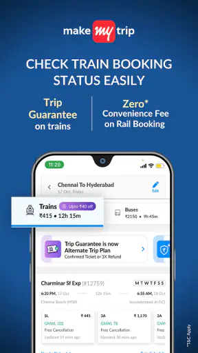 MakeMyTrip: होटल, फ्लाइट, बस screenshot