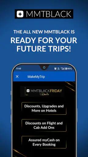 MakeMyTrip: होटल, फ्लाइट, बस screenshot