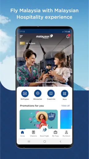 Malaysia Airlines screenshot