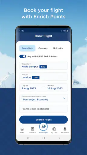 Malaysia Airlines screenshot