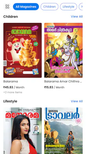 Manorama e-Editions-Magazines screenshot