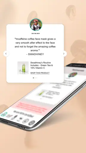 mCaffeine: Natural Skin Care screenshot