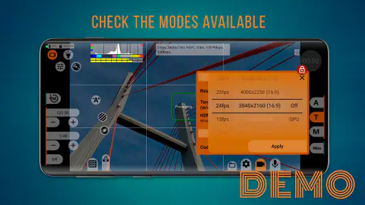 mcpro24fps demo वीडियो कैमरा screenshot
