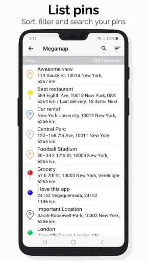 Megamap - Create pins & maps screenshot