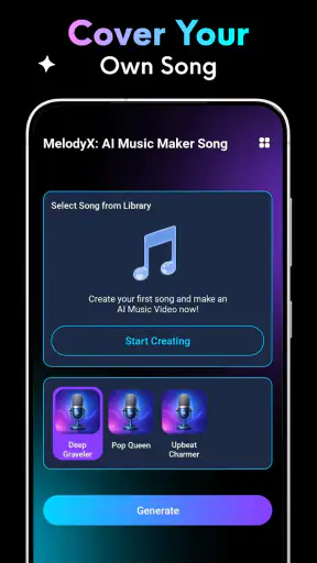 MelodyX: AI Music Maker Song screenshot
