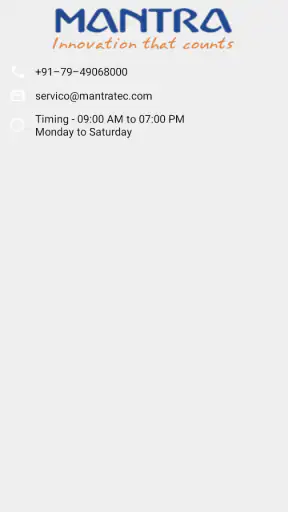 Mantra L1 RDService screenshot