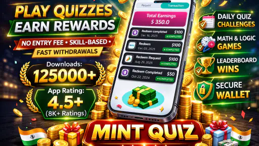Mint Quiz: Play & Earn Money screenshot