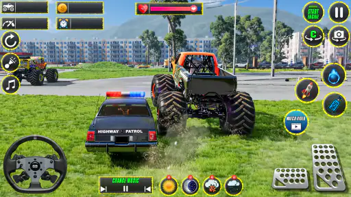 Monster Truck Stunts Racing 3D screenshot