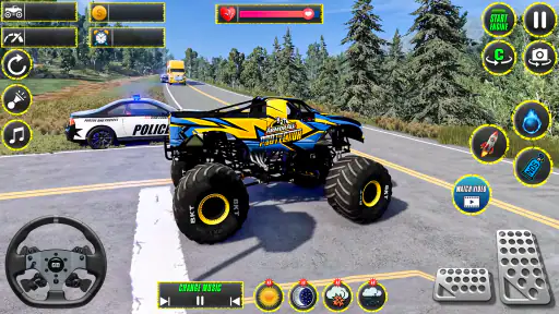 Monster Truck Stunts Racing 3D screenshot