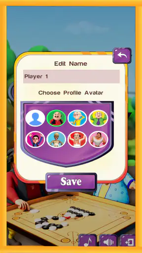 Motu Patlu Carrom Game screenshot