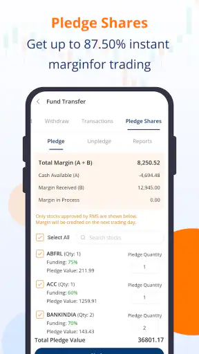 mStock-स्टॉक्स, म्यूचुअल फंड्स screenshot