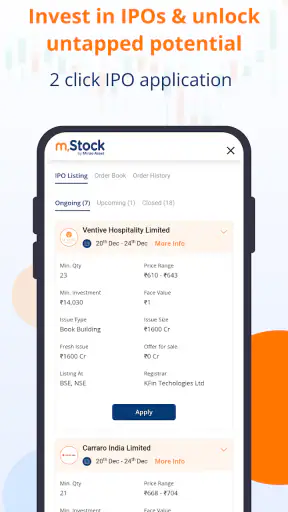 mStock-स्टॉक्स, म्यूचुअल फंड्स screenshot