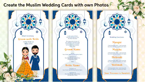Muslim Wedding Card Maker 2026 screenshot