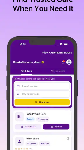 My Virtual Carer - Care App screenshot