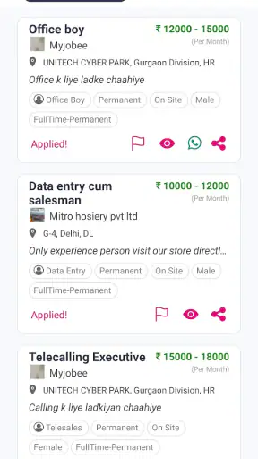 MyJobee Blue/Grey Collar Jobs screenshot