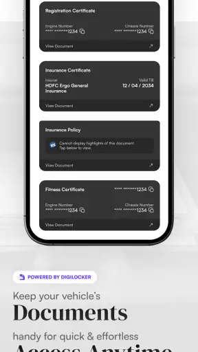 MyMotor - RTO Vehicle Info App screenshot