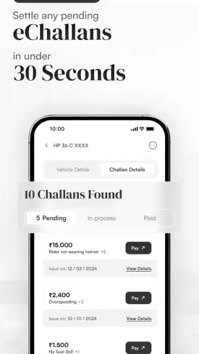 MyMotor - RTO Vehicle Info App screenshot