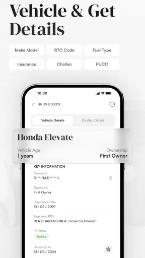 MyMotor - RTO Vehicle Info App screenshot