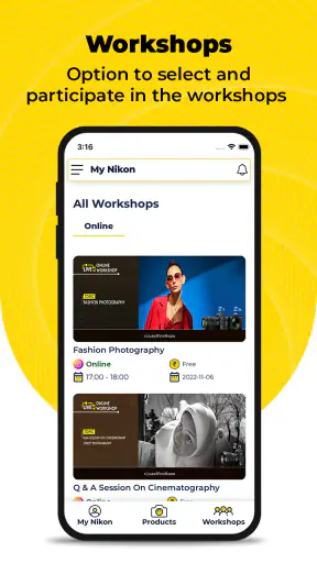 MyNikon: Cameras & Workshops screenshot