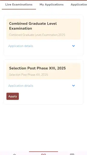 mySSC screenshot