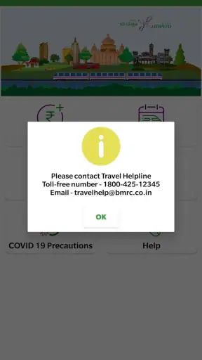 Namma Metro-BMRCL official app screenshot