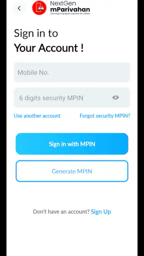 NextGen mParivahan screenshot