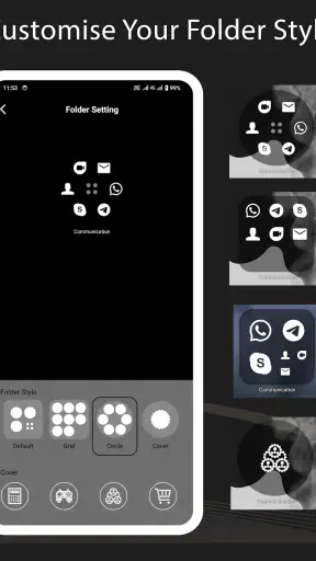Nil Launcher - Theme, Folder screenshot