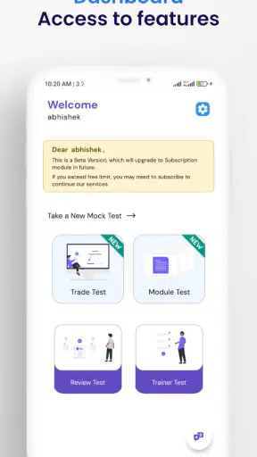 NIMI MOCK TEST screenshot