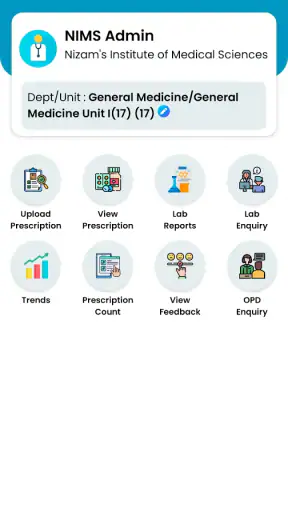 NIMS HMIS screenshot