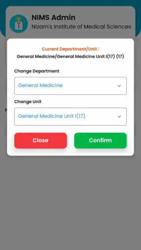 NIMS HMIS screenshot