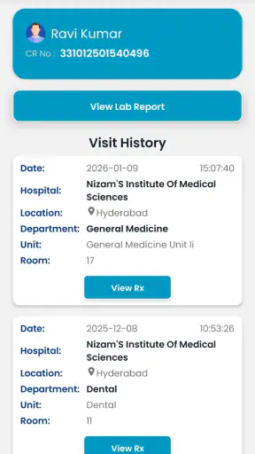 NIMS HMIS screenshot