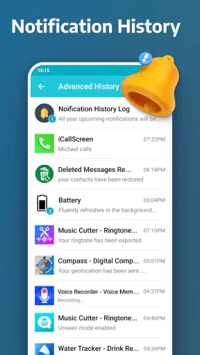 Notification History Log screenshot