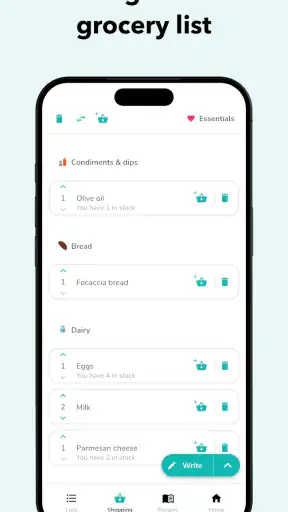 NoWaste: Food Inventory Lists screenshot