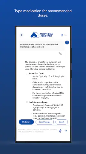NYSORA Anesthesia Assistant screenshot