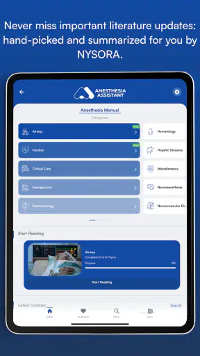 NYSORA Anesthesia Assistant screenshot