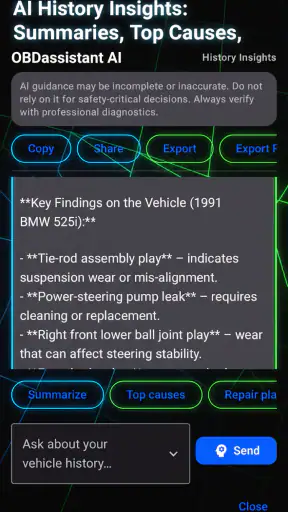 OBDAssistant - AI Car Mechanic screenshot