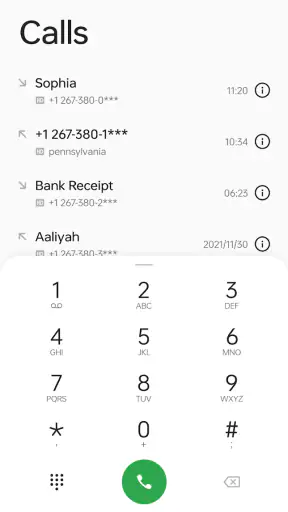 ODialer screenshot