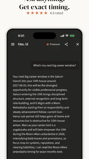 Om.AI – AI ज्योतिष और कुंडली screenshot