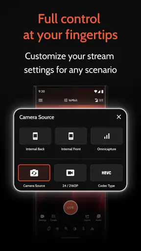 Omnistream Live Video Creator screenshot