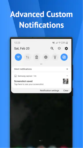 One Shade: Custom Notification screenshot
