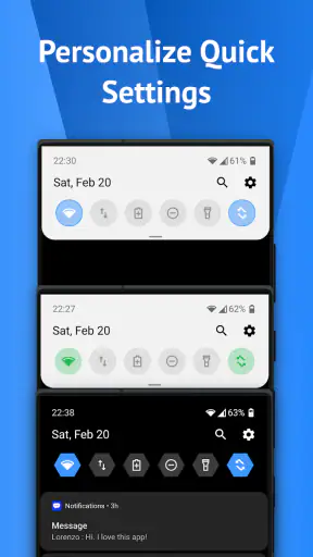 One Shade: Custom Notification screenshot