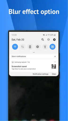 One Shade: Custom Notification screenshot