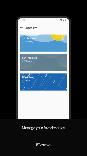 OnePlus Weather screenshot