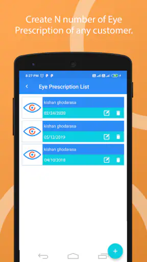 Optical Store Customer Manager screenshot